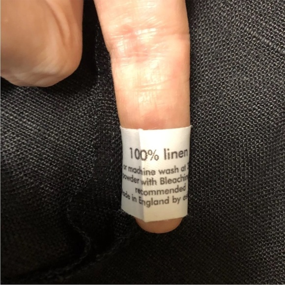 Eskandar Neiman Marcus Black Linen Open Front Jacket Size 1 - Picture 4 of 6